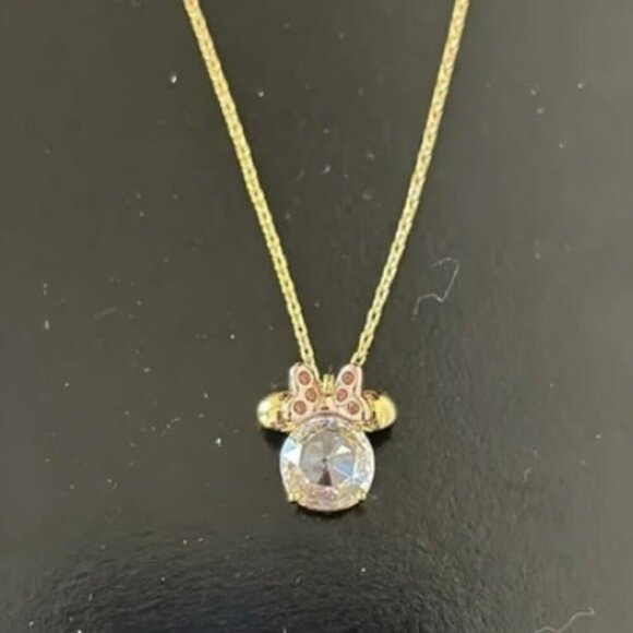 Kate Spade X Disney NWT Minnie Mouse Pendant Necklace with Dust bag - Picture 5 of 6